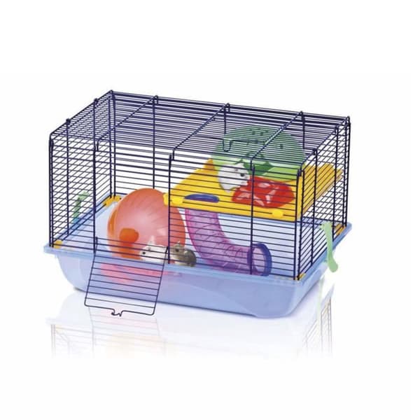 Hamsterbur Criceti 9 svart, gul, rosa, grön, blå, röd