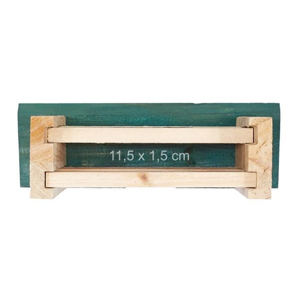 Relaxdays, Fladdermushus, Hus, Obehandlat Gran, Box, HxBxD: 25,5 x 18 x 6 cm, Natur/Grön