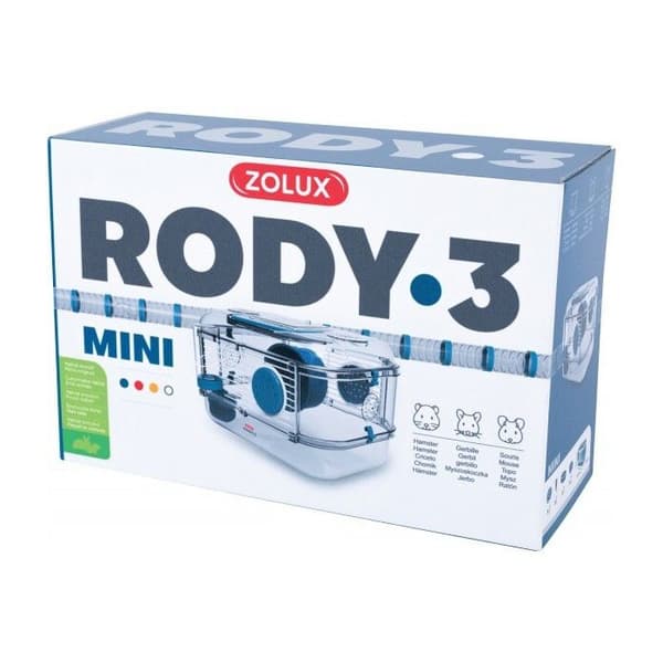 Bur Rody 3 Mini för Hamster Blå