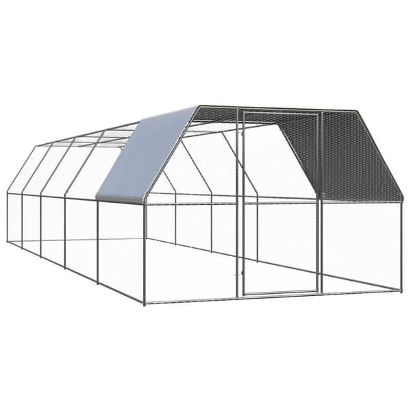 Hönsbur 3x10x2 m galvaniserat stål