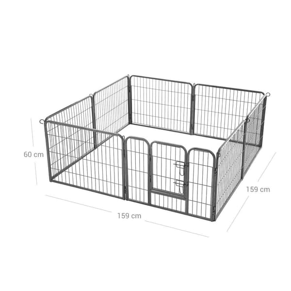 Puppybox - 8 -Korner hundeboks - sammenfoldelig