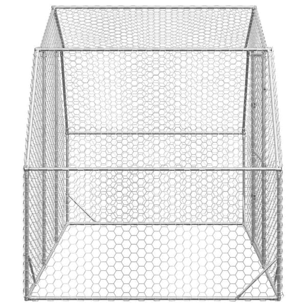 vidaXL Hönsgård 2,5x2x2,25 m galvaniserat stål