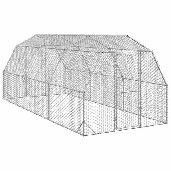 Hönsgård 2,5x6x2,25 m galvaniserat stål