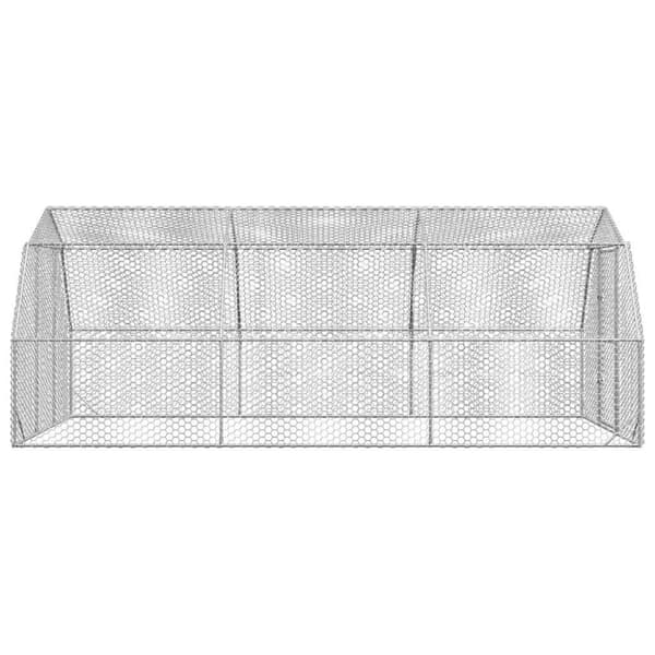 vidaXL Kanan juoksu 2,5x6x2,25 m galvanoitua terästä