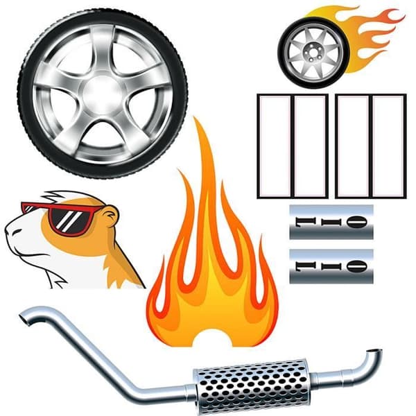 Bur för hamstrar - Ferplast - DRAGSTER - Dragstermiljö - Robust plast - Metall