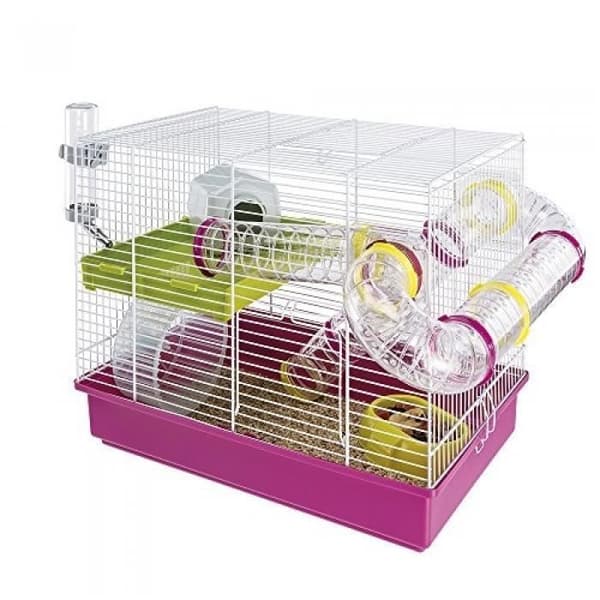 Bur för små djur - FERPLAST - LAURA - Vit - 46 x 29,5 x 37,5 cm - Modern design