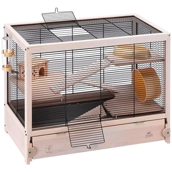 Bur för hamster - FERPLAST - HAMSTERVILLE - Trä