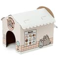 Miniatyrbild 3 av 6: Kattens hus 100% kartong att montera själv pusheen catfé - café bistro katt Puckator