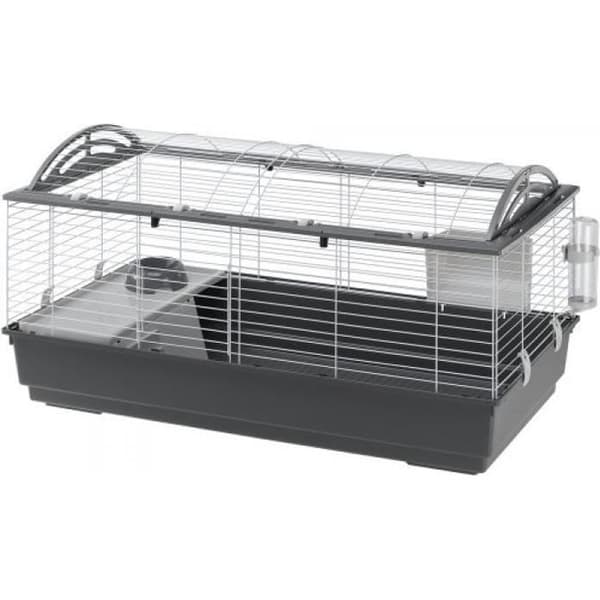 Bur för kanin Ferplast Casita 120 - Grå - 119 x 58 x 61 cm - Tillbehör ingår