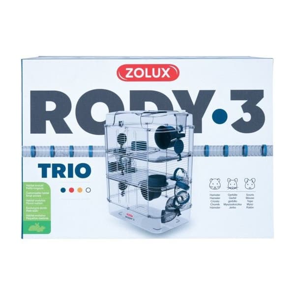 Bur Rody 3 Trio för Blå Hamster