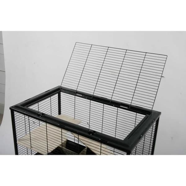 Bur - Zolux - Neo Nigha - Grå - 78x48x36 cm - För små gnagare
