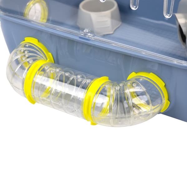 Modulbur för hamstrar - Ferplast - Combi 2 - Lekyta - Blå - 79,5 cm x 29,5 cm x 26,3 cm