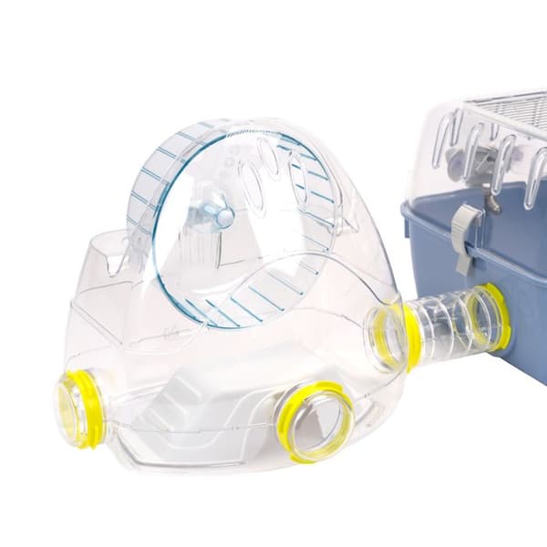 Modulbur för hamstrar - Ferplast - Combi 2 - Lekyta - Blå - 79,5 cm x 29,5 cm x 26,3 cm