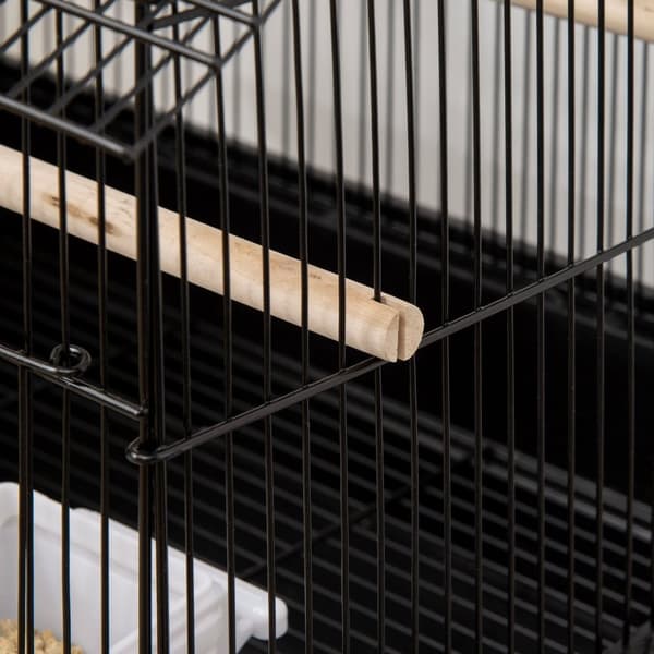 Rootz Aviary House - Bird Cage - Bird Shelter - Rummelig design - 50,5 x 41 x 63 cm - Sort