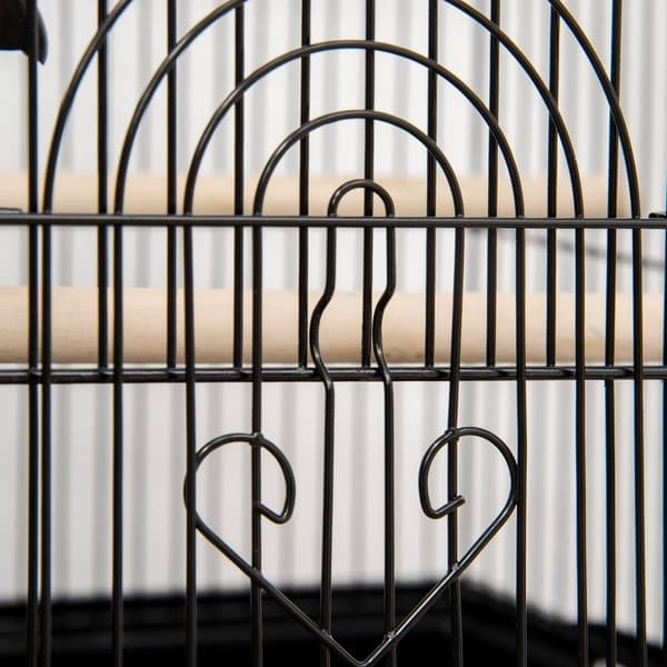 Rootz Aviary House - Bird Cage - Bird Shelter - Rummelig design - 50,5 x 41 x 63 cm - Sort