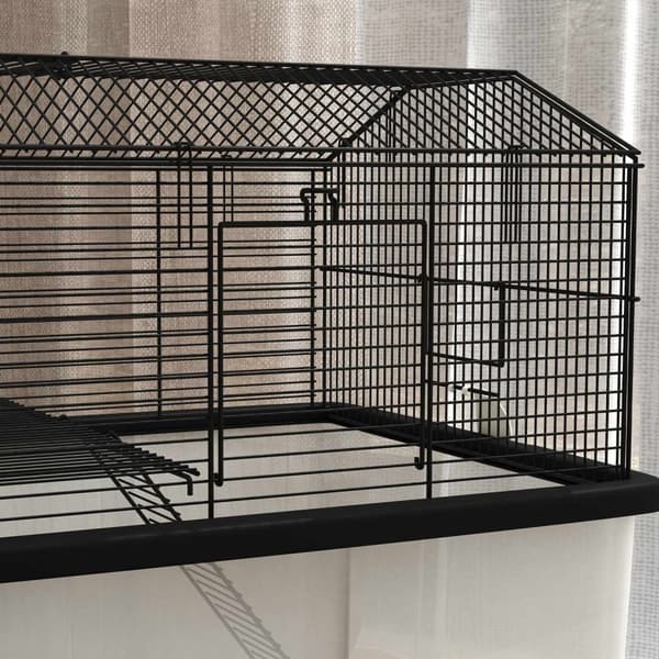 Rootz Hamster Cage -jyrsijä Cage - Pienin eläinten elinympäristö - PET -kotelo - Liikunnan edistäminen - Teräslanka - 57 x 43 x 57 cm