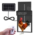 Miniatyrbild 1 av 4: C Hönshusdörr 24,38x56,64cm solautomatisk hönsgårdsdörr med LED-skärm intelligent anti-kläm ljussensor