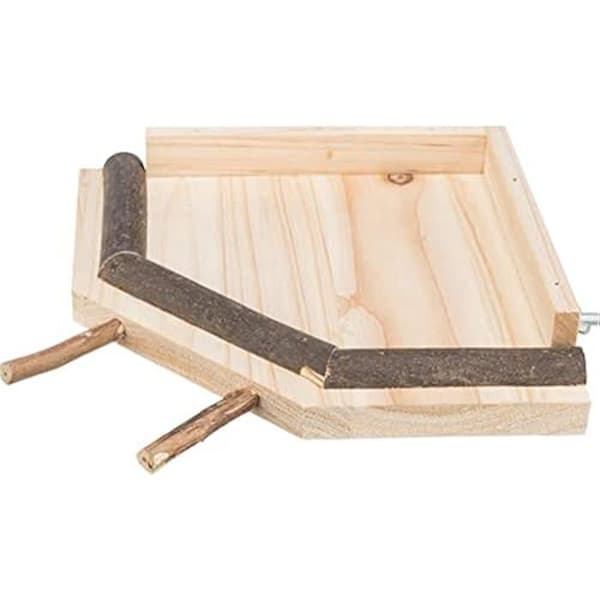 Plattform med sittpinnar - TRIXIE - 51698 - Trä - 19 × 19 cm - Lätt att montera