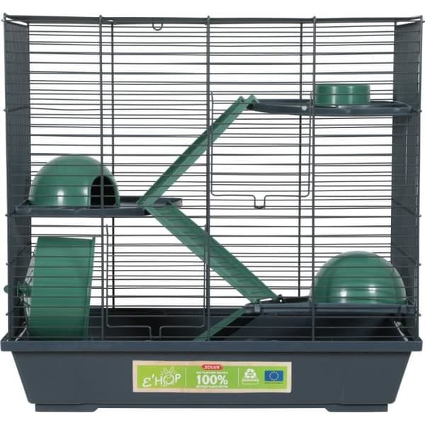 Burkgrav - Zolux - Ehop - 3 våningar - Återvunnen plast - 51x27x48cm
