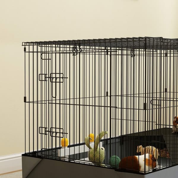 Rootz 2 -i -1 dvärghamsterbur - Small Animal Cage - PET -hölje - Vattentät tyg - 121 cm x 61 cm x 61 cm
