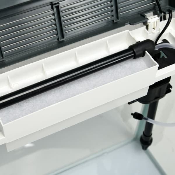 Rootz Aquarium - Fish Tank - vesistöllinen elinympäristö - Sisältää LED -valon ja suodattimen - 38 cm x 26cm x 39,5 cm