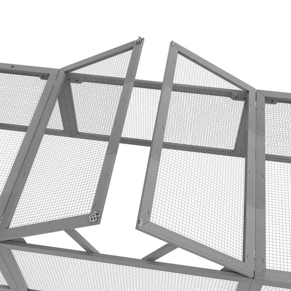 Rootz Freewheel -kapsling - Outdoor Rabbit Stable - Small Animal Cage - Winter -Proof - Hållbart gran trä - 180 cm x 90 cm x 48 cm