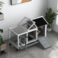 Miniatyrbild 5 av 7: Rootz Small Animal Stable - Dwarf Rabbit House - Guinea Pig Cage - Lätt rörlighet - 108 x 58 x 73,5 cm