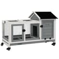 Miniatyrbild 6 av 7: Rootz Small Animal Stable - Dwarf Rabbit House - Guinea Pig Cage - Lätt rörlighet - 108 x 58 x 73,5 cm