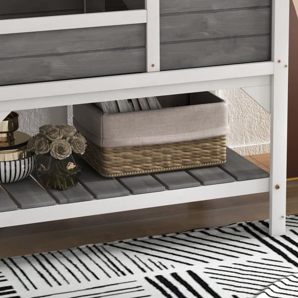Rootz Turtle House med hylde - Dyreindkapsling - Reptilhabitat - Solid træ - Let adgang - 84 cm x 51 cm x 103 cm
