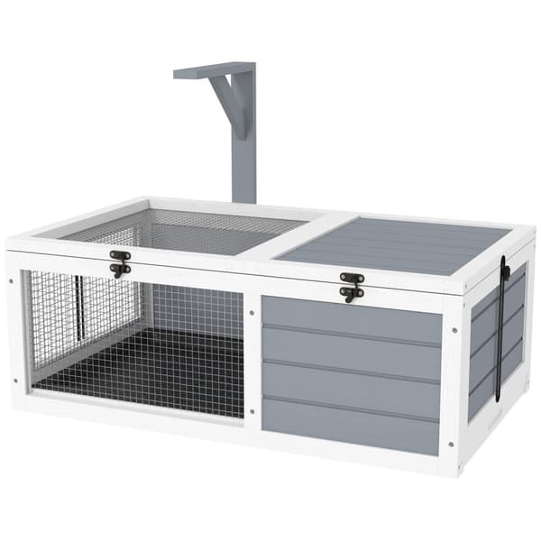 Rootz Turtle House - Small Animal Habitat - Tortoise Shelter - Lamphållare - Easy Clean - 81 x 48 x 31,5 cm
