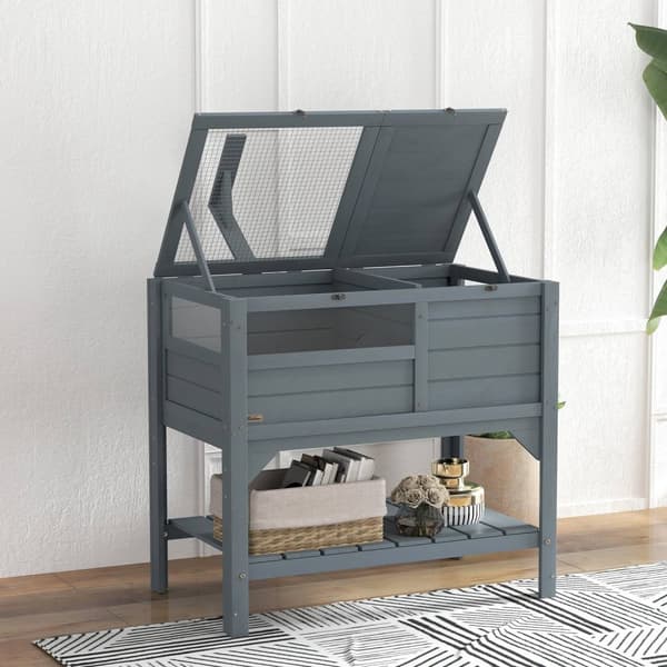 Rootz Turtle House med kapsling - Turtle Shelter - Pet Cage - Rymligt vardagsrum - 84 cm x 51 cm x 103 cm
