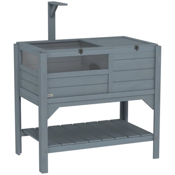 Rootz Turtle House med kapsling - Turtle Shelter - Pet Cage - Rymligt vardagsrum - 84 cm x 51 cm x 103 cm