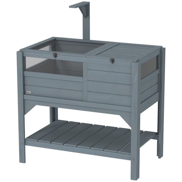 Rootz Turtle House med kapsling - Turtle Shelter - Pet Cage - Rymligt vardagsrum - 84 cm x 51 cm x 103 cm
