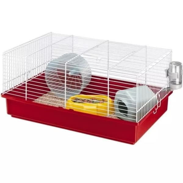 Hamsterbur - Ferplast - Criceti 9 - 46 x 29,5 x 23 cm - Stål och plast - Vit