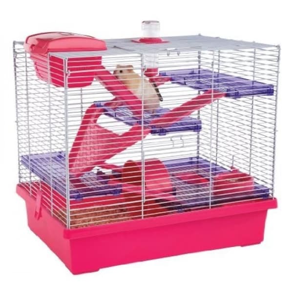 ROSEWOOD Cage Pico - Rosa - För hamstrar