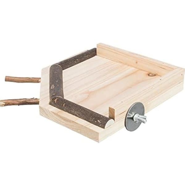 Plattform med sittpinnar - TRIXIE - 51698 - Trä - 19 × 19 cm - Lätt att montera