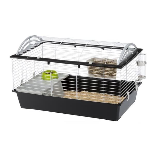 Bur - Ferplast - Casita 100 - Vit - 97x57x56 cm - För Marsvin och Kaniner
