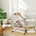 Miniatyrbillede 5 af 9: Lille Dyrebure, 69x44x120 cm, Beige