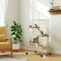 Miniatyrbillede 2 af 9: Lille Dyrebure, 69x44x120 cm, Beige