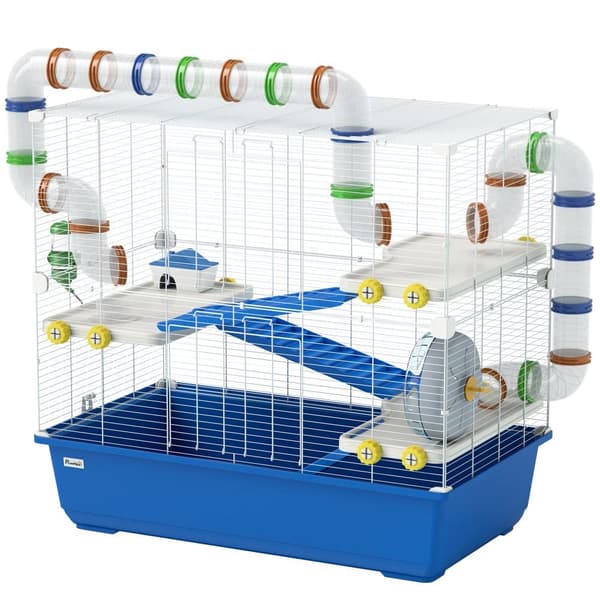 Hamsterbur, 78x45x73 cm, Blå