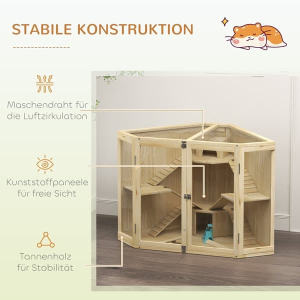Hamsterbur, 115x69.5x79 cm, Naturträ