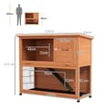 Miniatyrbillede 3 af 9: Kaninbur, 123x63x112 cm, Orange