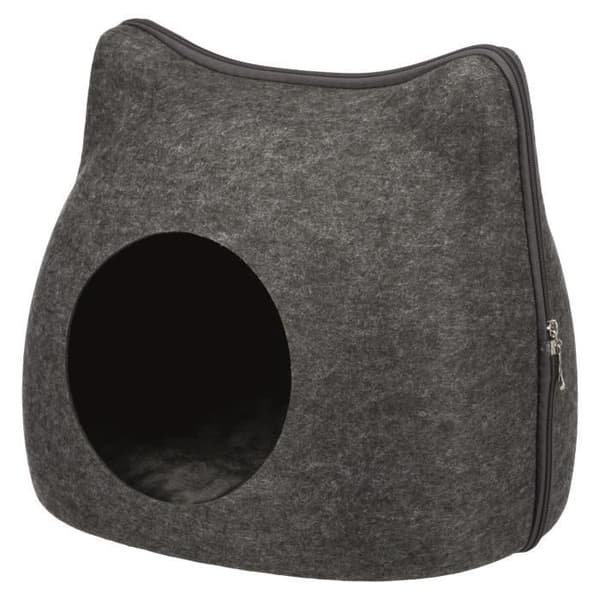 TRIXIE Cat Snuggle Shelter 38 × 35 × 37 cm - Kolgrå - För katter