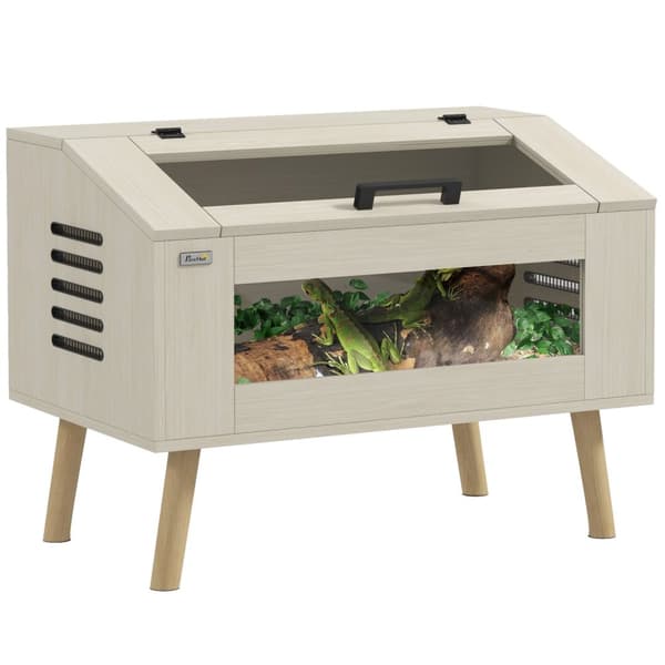 Rootz 111L: n matelija terraarium - käärme häkki - elinympäristökotelo - optimaalinen ilmanvaihto - 80 cm x 50 cm x 60 cm