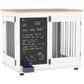 Miniatyrbillede 6 af 7: Rootz Dog Cage Table - Inner Dog Crate - Pet Kennel - Alsidig Access & Style - 80 x 60 x 70 cm hvid og brun