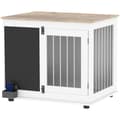 Miniatyrbillede 1 af 7: Rootz Dog Cage Table - Inner Dog Crate - Pet Kennel - Alsidig Access & Style - 80 x 60 x 70 cm hvid og brun