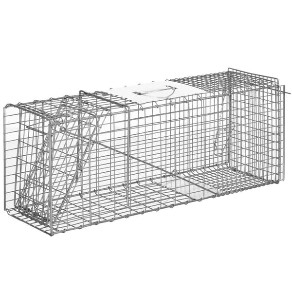 Rootz Foldble Fishing Cage - Trap Cage - Animal Catcher - Helppo asennus - 81 cm x 26cm x 34,5 cm teräshopea