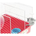Miniatyrbillede 4 af 6: Hamsterbur 46*29*23 cm - Et hjul, en foderautomat, et hus, et vandtrug - FERPLAST