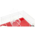 Miniatyrbillede 5 af 6: Hamsterbur 46*29*23 cm - Et hjul, en foderautomat, et hus, et vandtrug - FERPLAST