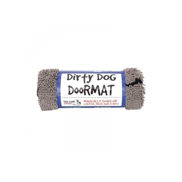 SMUTSIG HUND DÖRRMATTA1GRÅ